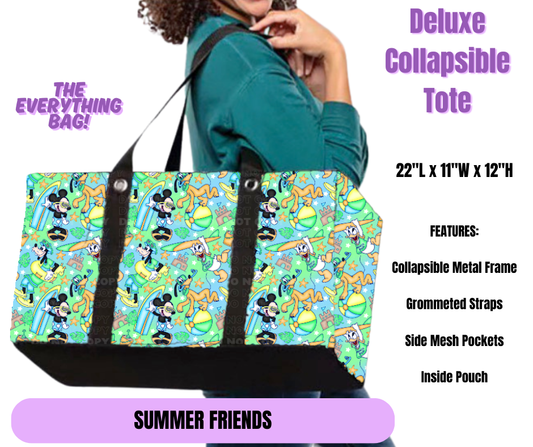 Preorder! Closes 5/19. ETA August. Summer Friends Collapsible Tote