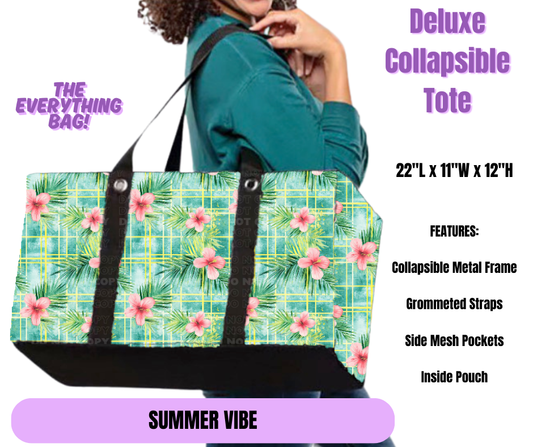 Preorder! Closes 5/19. ETA August. Summer Vibe Collapsible Tote
