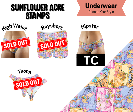 Sunflower Acre Stamps Hipster Underwear