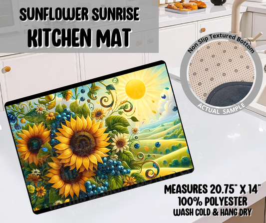 Sunflower Sunrise Kitchen Mat