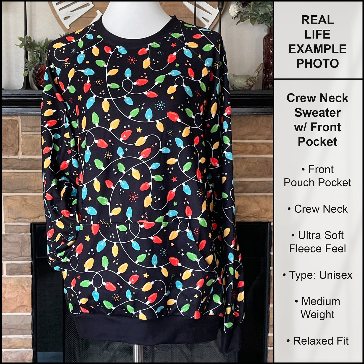B255 - Preorder Holiday Truck Sweater w/ Front Pocket (Closes 10/12. ETA early Dec.)