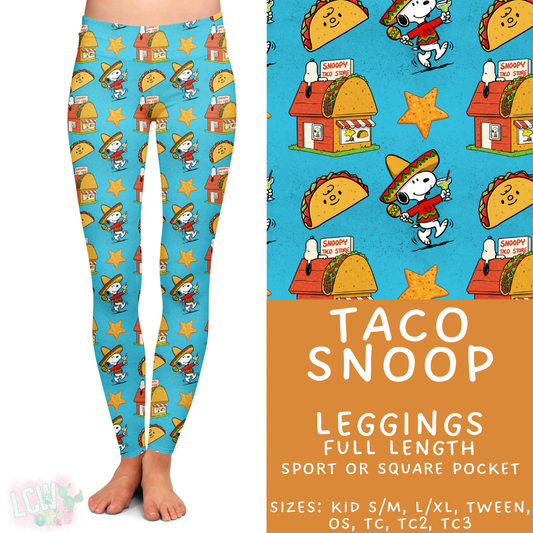 Batch #427 - August Request Run - Closes 10/9 - ETA late Nov - Taco Snoop Full Length Leggings