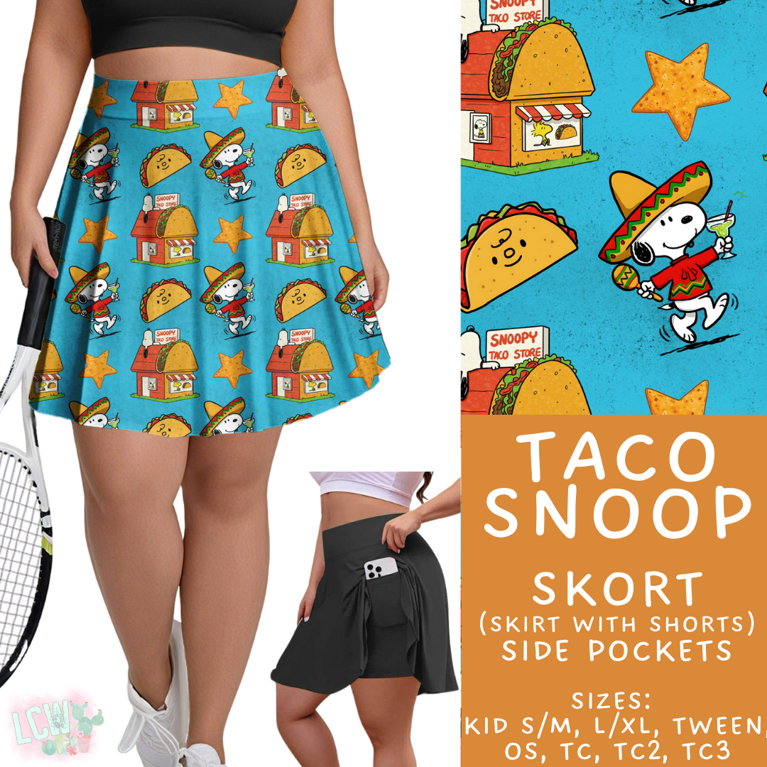 Batch #427 - August Request Run - Closes 10/9 - ETA late Nov - Taco Snoop Skort