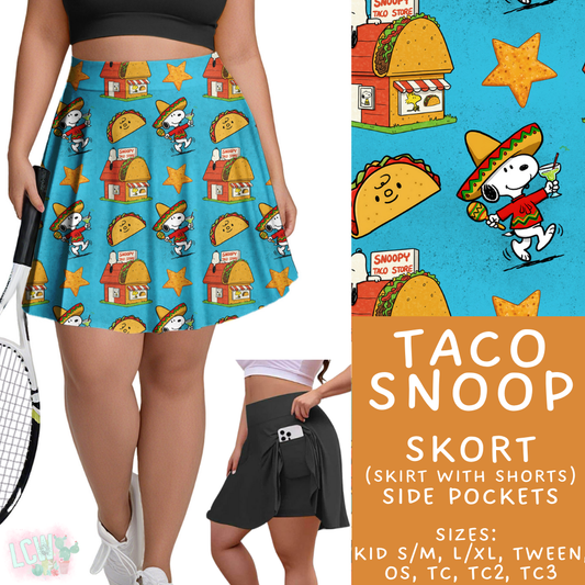 Batch #427 - August Request Run - Closes 10/9 - ETA late Nov - Taco Snoop Skort