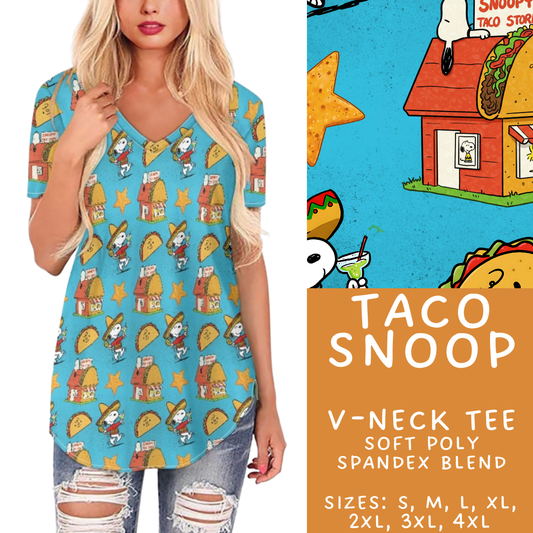 Batch #427 - August Request Run - Closes 10/9 - ETA late Nov - Taco Snoop V-Neck Tee