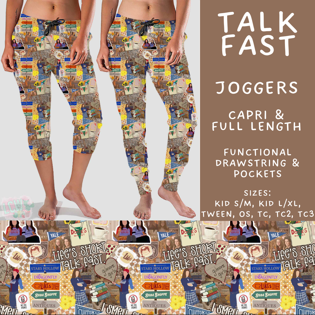 Batch #548 - May Request Run - Closes 6/26 - ETA late August - Talk Fast Full and Capri Length Joggers