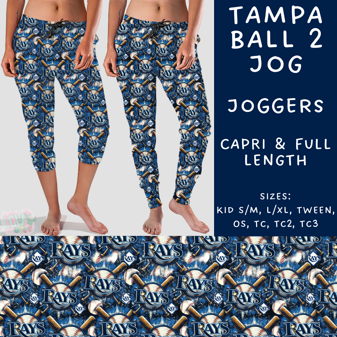 Batch #498 - Strike Out 3 - Closes 3/2 - ETA early May - Tampa Ball 2 Full and Capri Length Joggers - Alonna's Legging Land