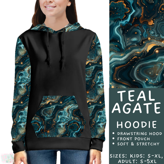 Batch #448 - Agate Collection - Closes 11/17 - ETA early Jan - Teal Agate Hoodie