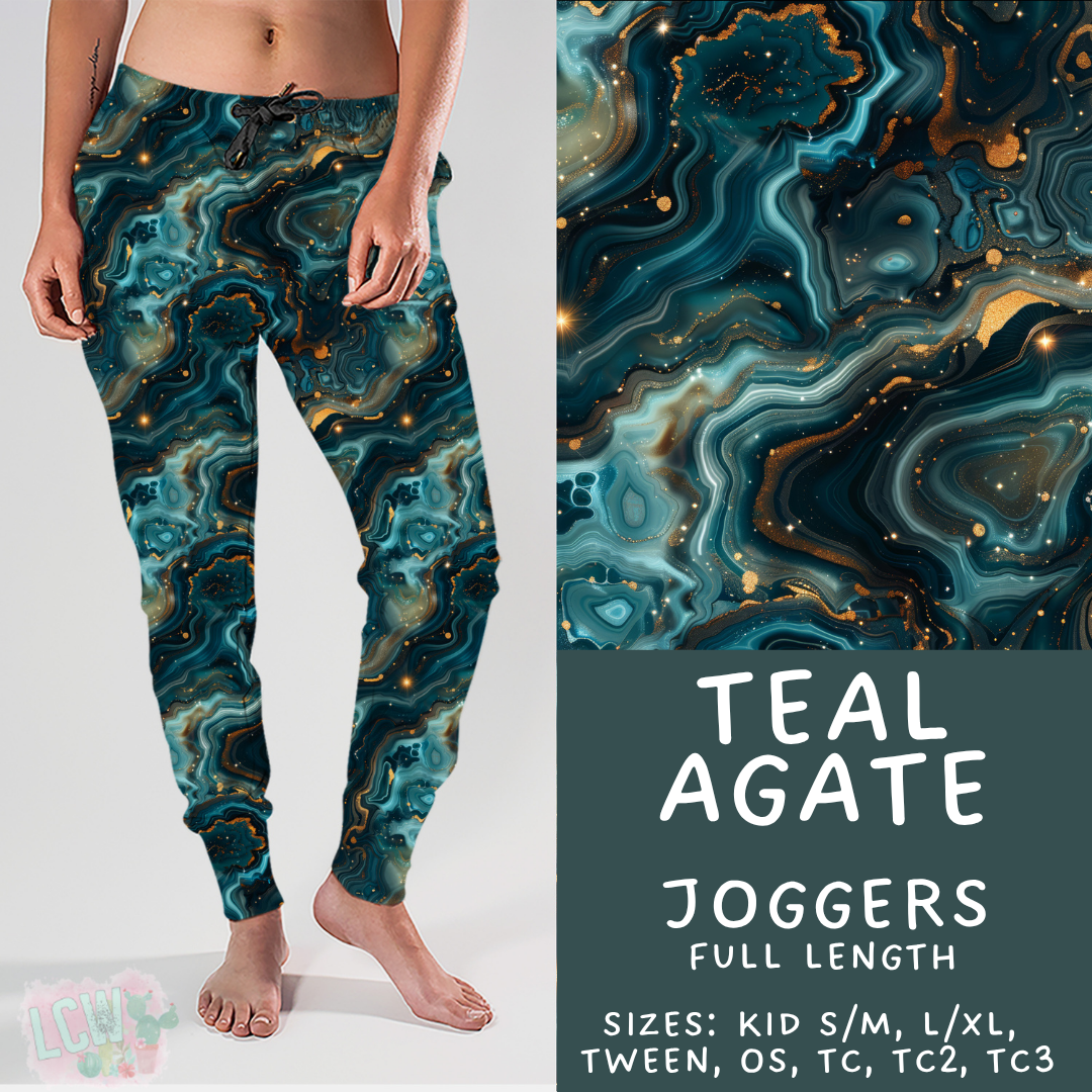 Batch #448 - Agate Collection - Closes 11/17 - ETA early Jan - Teal Agate Joggers