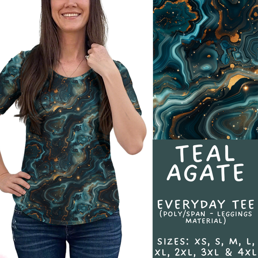 Batch #448 - Agate Collection - Closes 11/17 - ETA early Jan - Teal Agate Everyday Tee