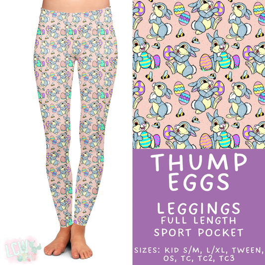 Batch #477 - Magical Character Easter - Closes 1/12 ETA - Early March - Thump Eggs Full Length Leggings