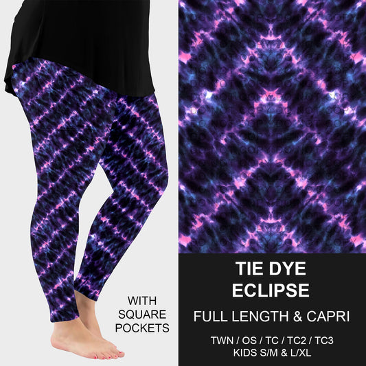 B258 - Preorder Tie Dye Eclipse Leggings w/ Pockets (Closes 11/02. ETA: mid Jan.)