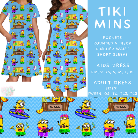 Batch #339 - Character Summer - Closes 5/15 - ETA mid July - Tiki Mins Adult & Kids Dresses