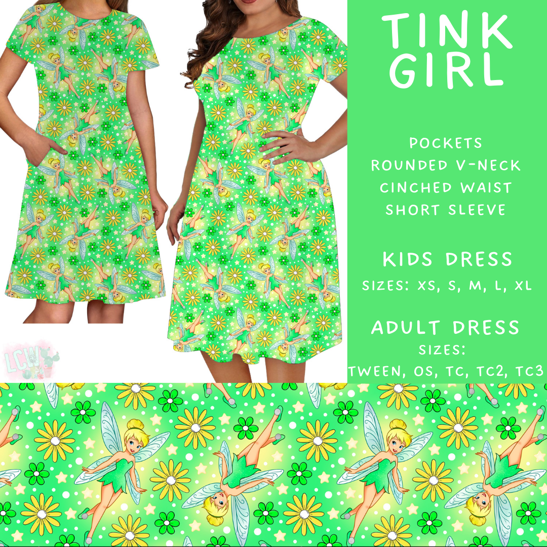 Batch #472 - Magical Faves 16 - Closes 1/5 - ETA late Feb - Tink Girl Adult & Kids Dresses