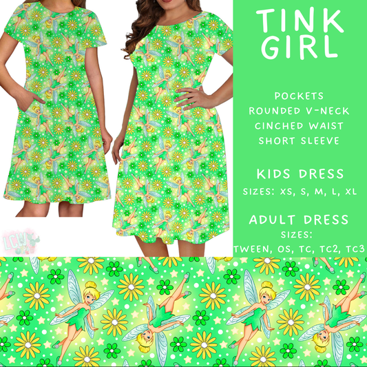 Batch #472 - Magical Faves 16 - Closes 1/5 - ETA late Feb - Tink Girl Adult & Kids Dresses
