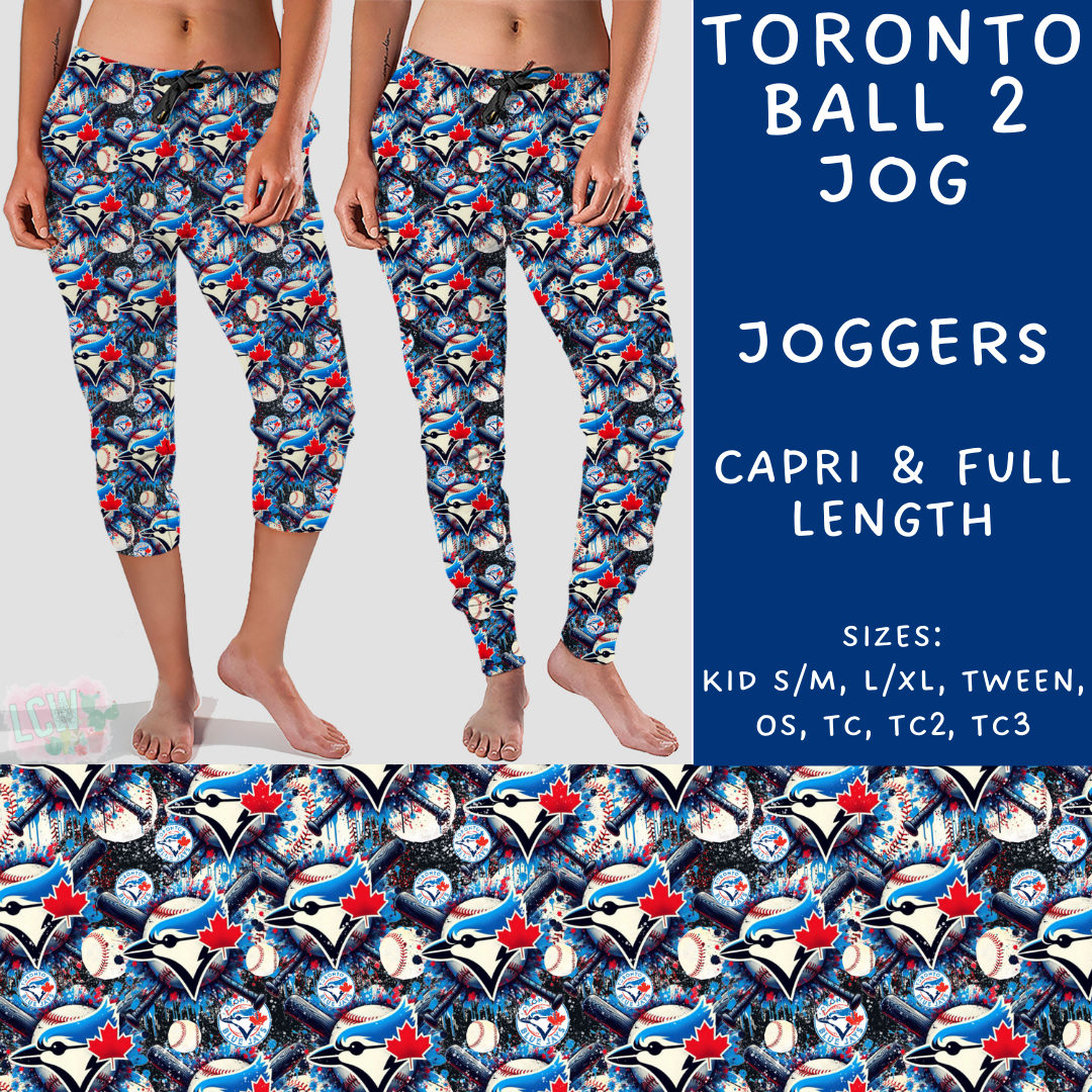 Batch #498 - Strike Out 3 - Closes 3/2 - ETA early May - Toronto Ball 2 Full and Capri Length Joggers - Alonna's Legging Land