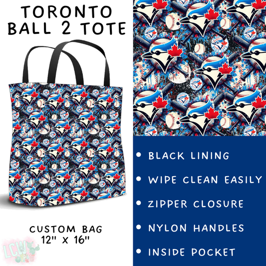 Batch #498 - Strike Out 3 - Closes 3/2 - ETA early May - Toronto Ball 2 Tote - Alonna's Legging Land
