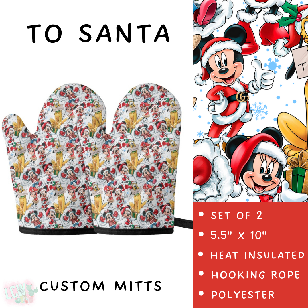 Batch #416 - Baking Spirits Bright 2 - Closes 9/19 - ETA early Nov - To Santa Oven Mitts