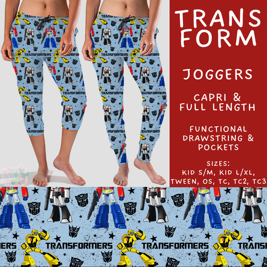 Batch #506 - Cool Characters 13 - Closes 3/20 - ETA late May - Trans Form Full and Capri Length Joggers