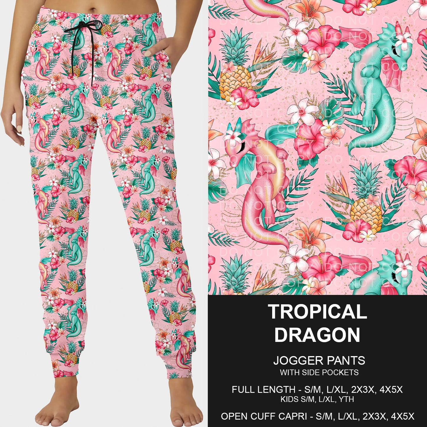 B228- Preorder Tropical Dragon Joggers (Closes 5/11. ETA: late July)