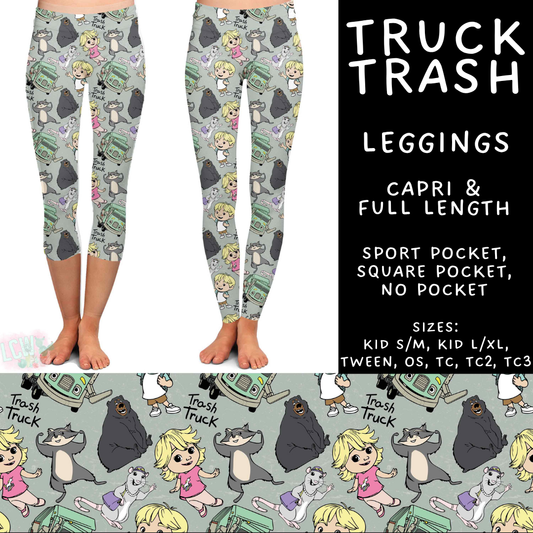 Batch #544 - Cool Characters 16 - Closes 6/17 - ETA mid August - Truck Trash Full and Capri Length Leggings