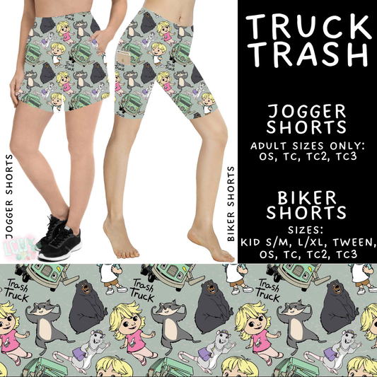 Batch #544 - Cool Characters 16 - Closes 6/17 - ETA mid August - Truck Trash Biker & Jogger Shorts