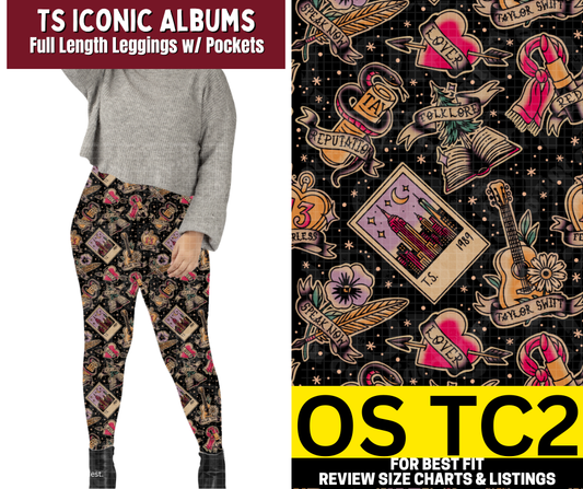 TS Iconic Albums Full Length Leggings w/ Pockets - Alonna's Legging Land