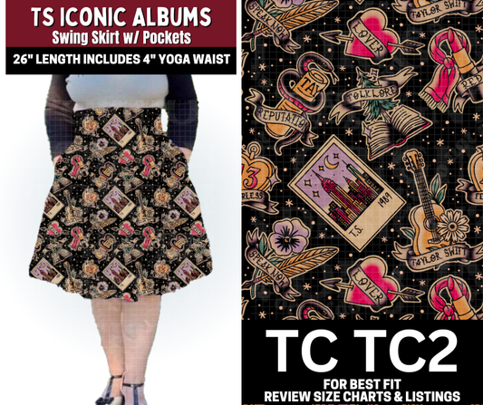 TS Iconic Albums Swing Skirt