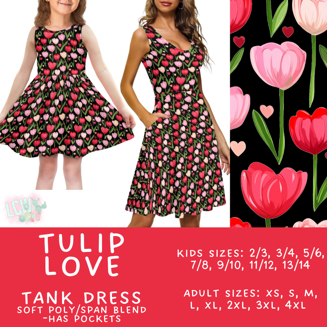 Batch #452 - Mom & Me Love - Closes 11/21 - ETA early Jan - Tulip Love Women's & Girl's Tank Dress