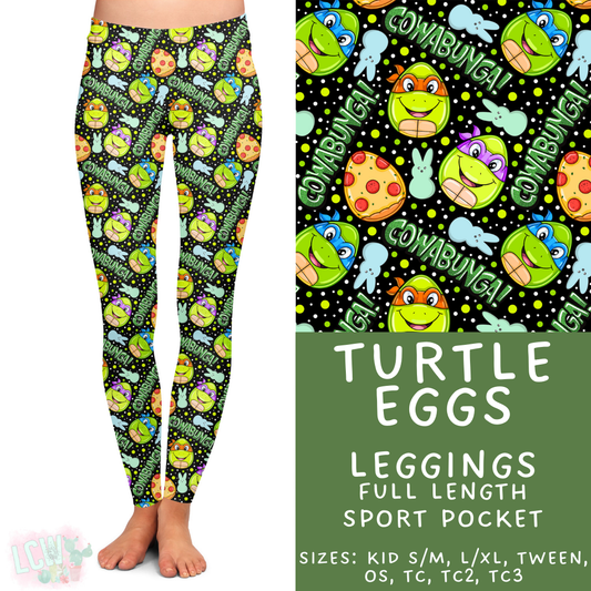 Batch #477 - Magical Character Easter - Closes 1/12 ETA - Early March - Turtle Eggs Full Length Leggings