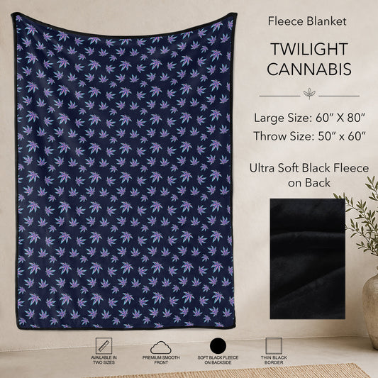 B304 - Pre-Order Twilight Cannabis Fleece Blanket (Closes 7/31. ETA: early Oct)