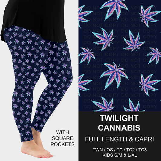 B270 - Preorder Twilight Cannabis Leggings w/ Pockets (Closes 1/18. ETA: early April)