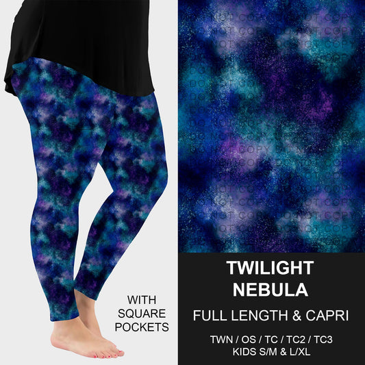 B258 - Preorder Twilight Nebula Leggings w/ Pockets (Closes 11/02. ETA: mid Jan.)