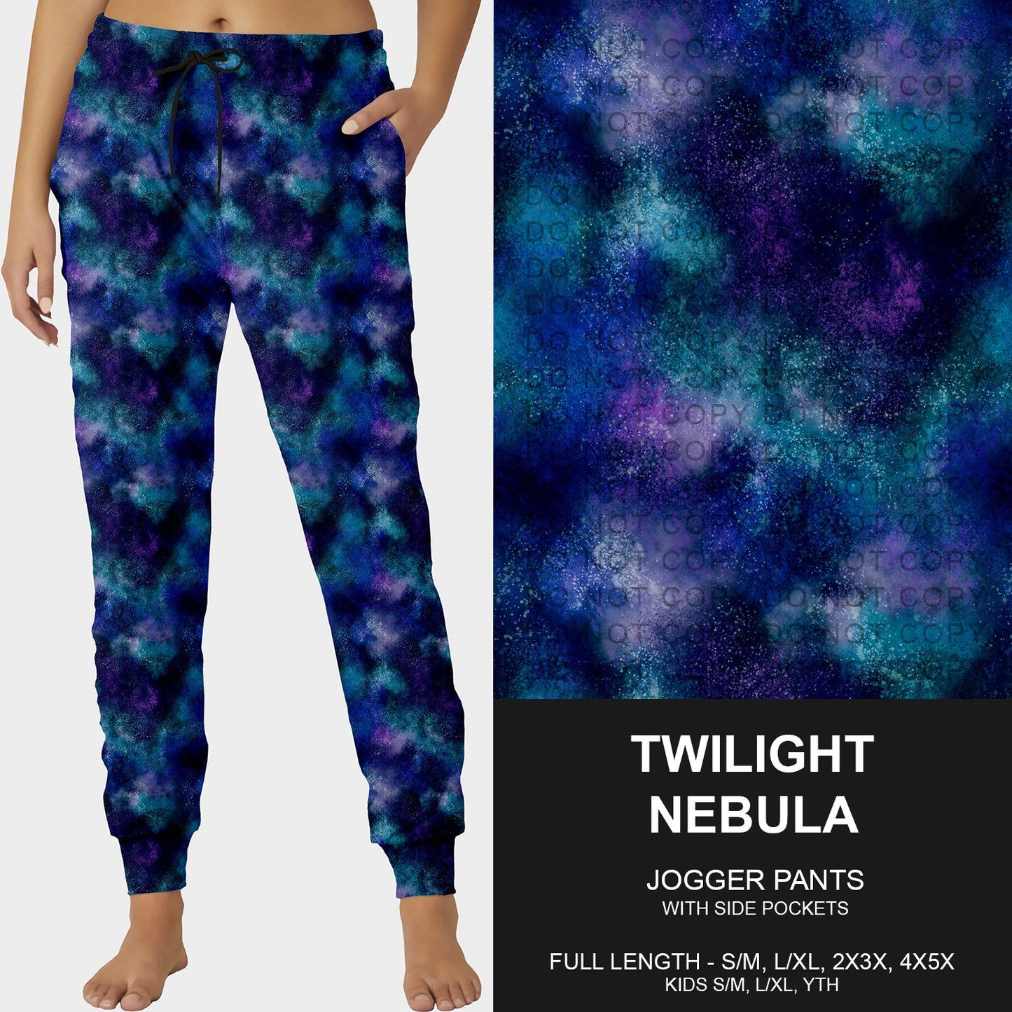 B258 - Preorder Twilight Nebula Joggers (Closes 11/02. ETA mid Jan.)