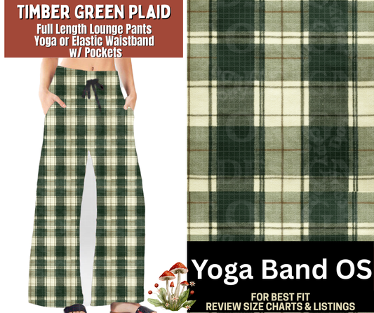 Timber Green Plaid Lounge Pants Fleece