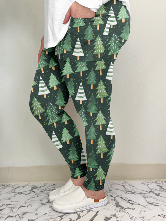 Cold Tree Leggings w/ Pockets - Alonna's Legging Land