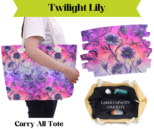Twilight Lilly Carry All Tote