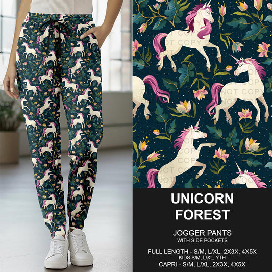 B277 - Preorder Unicorn Forest Joggers (Closes 3/08. ETA: mid May) - Alonna's Legging Land