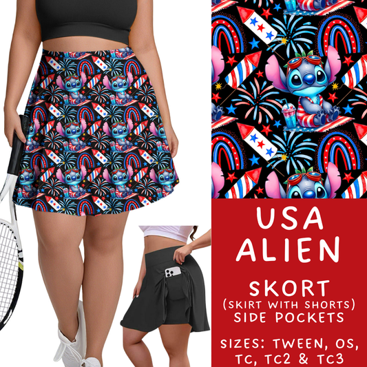 Batch #338 - Magical 4th of July - Closes 5/7 - ETA mid June - USA Alien Skort
