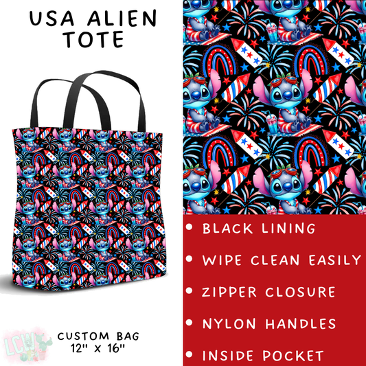 Batch #338 - Magical 4th of July - Closes 5/7 - ETA mid June - USA Alien Tote