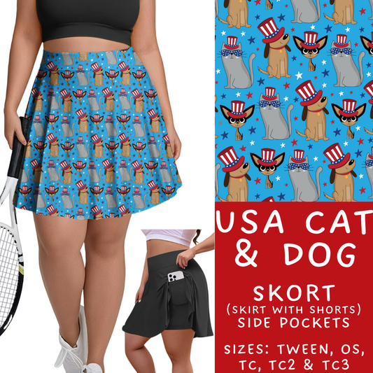 Batch #337 - USA Faves - Closes 5/7 - ETA mid June - USA Cat & Dog Skort