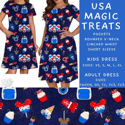 Batch #338 - Magical 4th of July - Closes 5/7 - ETA mid June - USA Magic Treats Adult & Kids Dresses