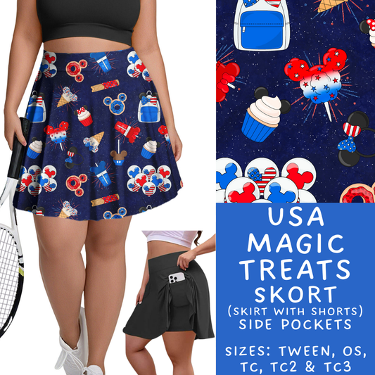 Batch #338 - Magical 4th of July - Closes 5/7 - ETA mid June - USA Magic Treats Skort