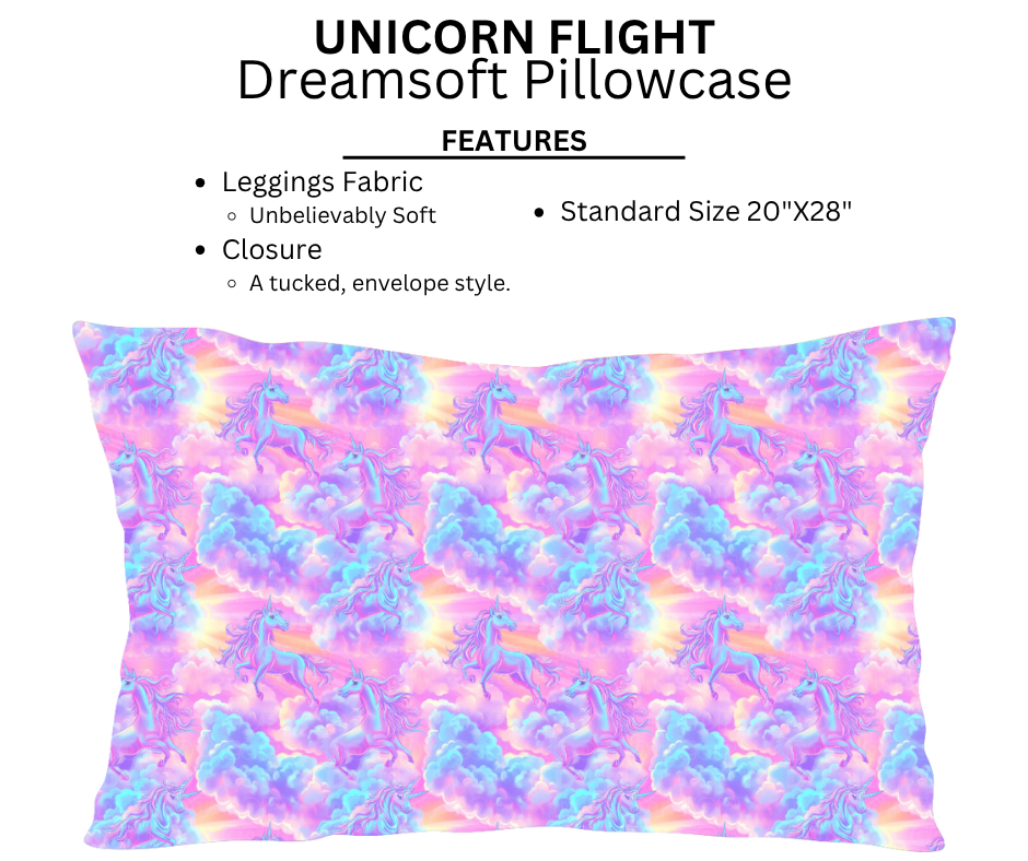 Unicorn Flight Dreamsoft Pillowcases