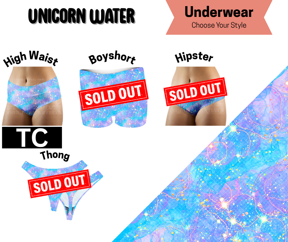 Unicorn Water High Waist Underwear
