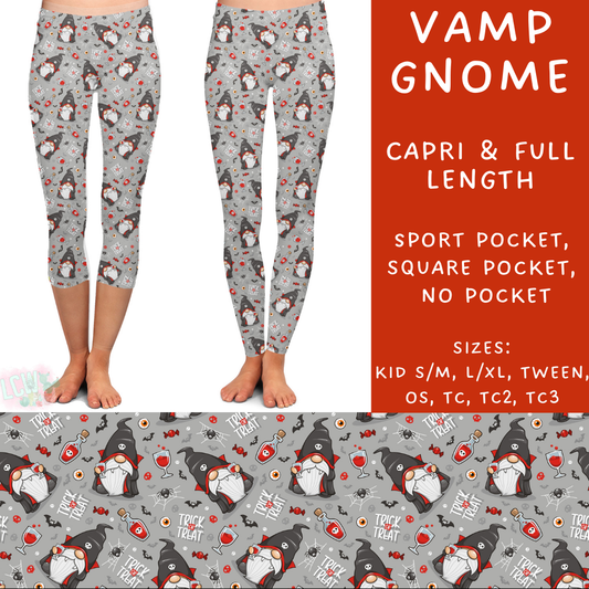 Ready To Ship - Vamp Gnome Full Length Leggings - Square Pocket OS