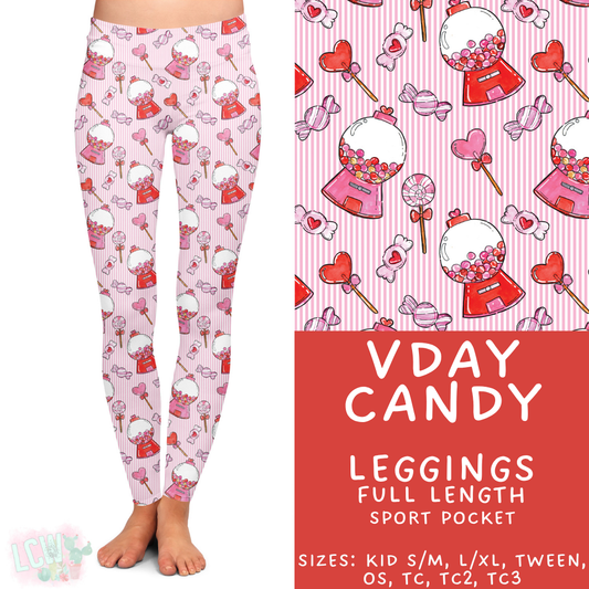 Batch #453 - Love Day 2 - Closes 11/24 - ETA mid Jan - Vday Candy Full Length Leggings