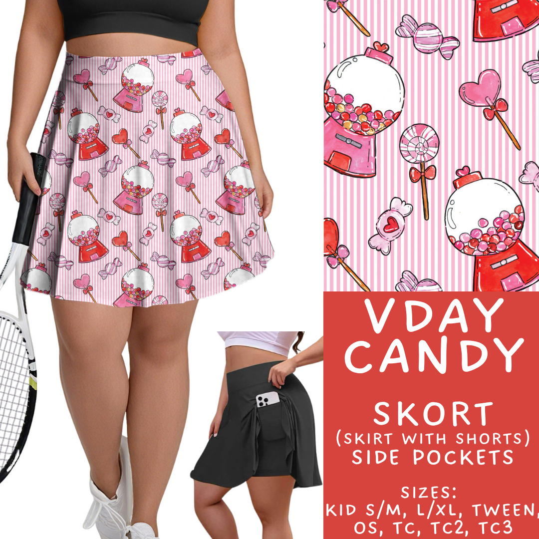 Batch #453 - Love Day 2 - Closes 11/24 - ETA mid Jan - Vday Candy Skort