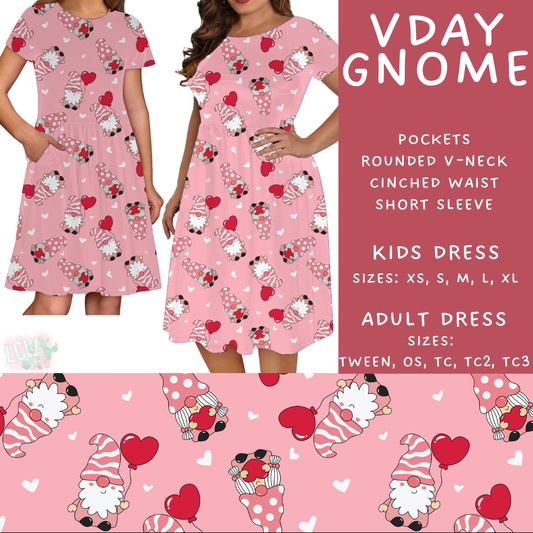 Batch #452 - Mom & Me Love - Closes 11/21 - ETA early Jan - Vday Gnome Womens & Girls Dresses
