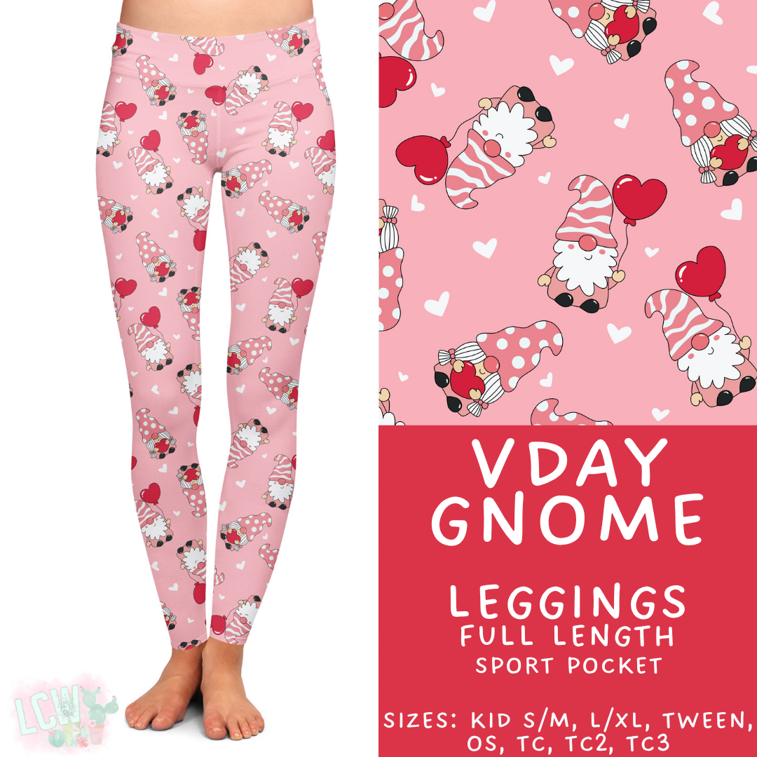 Batch #453 - Love Day 2 - Closes 11/24 - ETA mid Jan - Vday Gnome Full Length Leggings